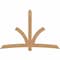 Ekena Millwork Davenport Timber Gable Bracket, Western Red Cedar, 96"W x 64"H x 5 1/2"D x 5 1/2"F, 16/12 Pitch GBW096X64X0606DAV00SWR - alternate 1